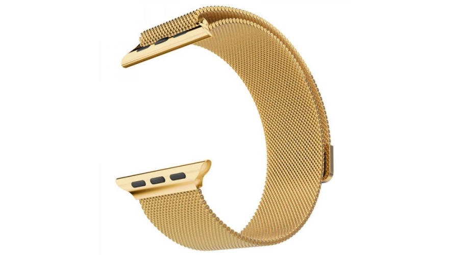 Ремешок металлический Bikson для Apple Watch 38/40/41mm Золотой арт. 011839