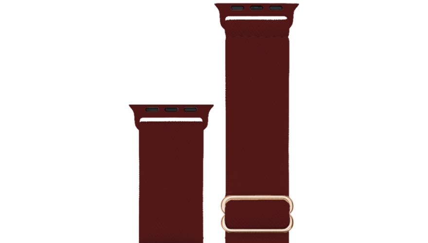 Ремешок Hoco для Apple Watch 42/44/45/49mm Fashion Series Elastic Nylon Dark Wine