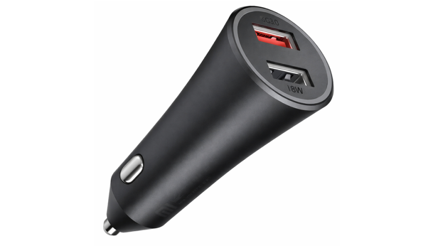 АЗУ Xiaomi Mi 37W Dual-Port Car Charger (GDS4147GL) Black