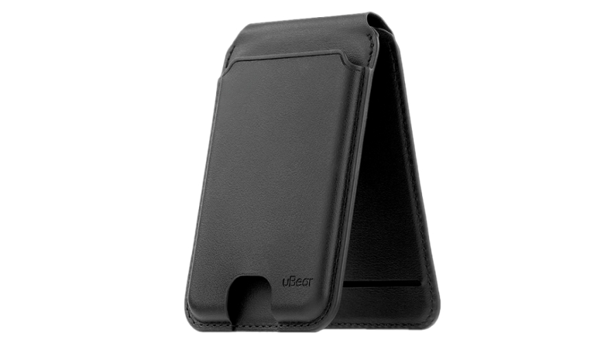 Чехол картхолдер uBear MagSafe Fold Black (Черный)