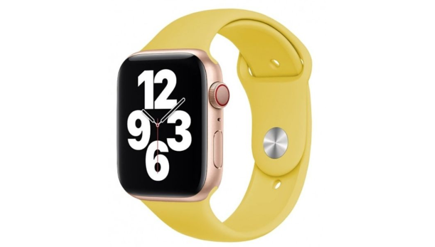 Ремешок VLP Band Silicone для Apple Watch 42/44/45/49mm, силиконовый, желтый