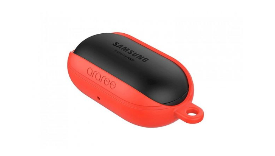 Силиконовый чехол Araree Bean для Galaxy Buds/Buds+ Red (GP-R170KDFPBRD)