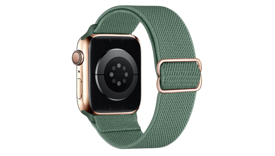 Ремешок Hoco для Apple Watch 42/44/45/49mm Fashion Series Elastic Nylon Dark Pine Green