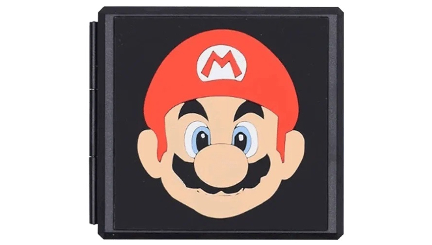 Кейс для хранения игровых картриджей Nintendo Switch: Super Mario Black (Черный)