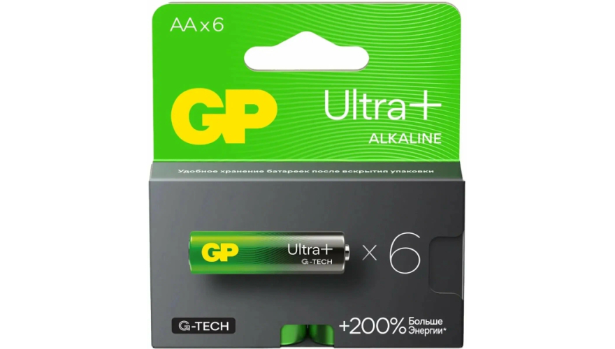 Батарейки GP Ultra Plus Alkaline AA (6шт)