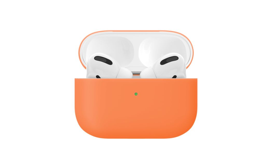 Силиконовый чехол VLP Silicone Case Soft Touch для Apple AirPods Pro Orange
