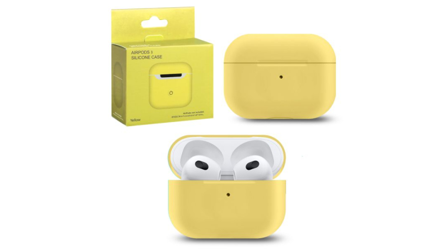Силиконовый чехол для Apple AirPods 3 Yellow