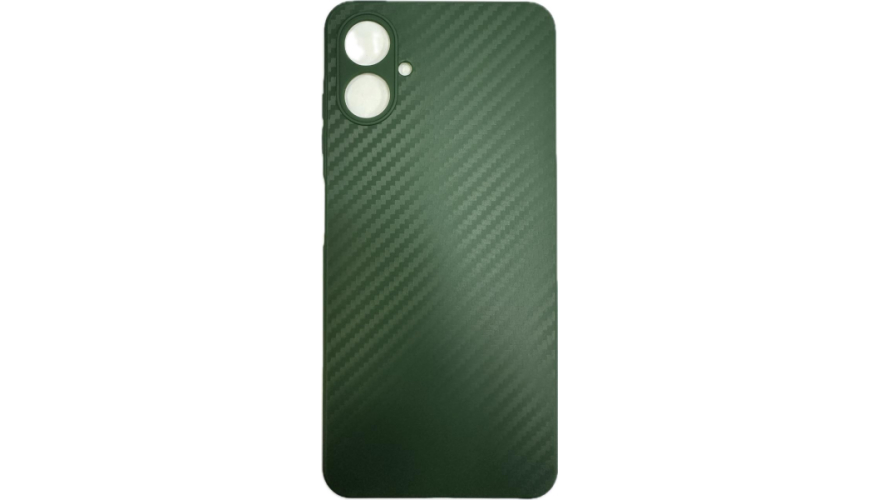 Чехол-накладка силикон под карбон для Samsung Galaxy A06 Зеленый