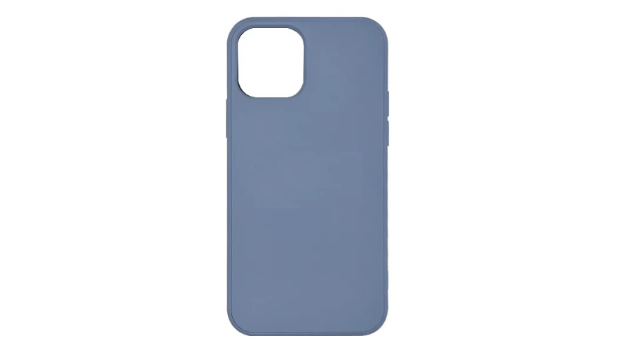 Чехол-накладка силикон Silicone Case для iPhone 13 Серо-Синий