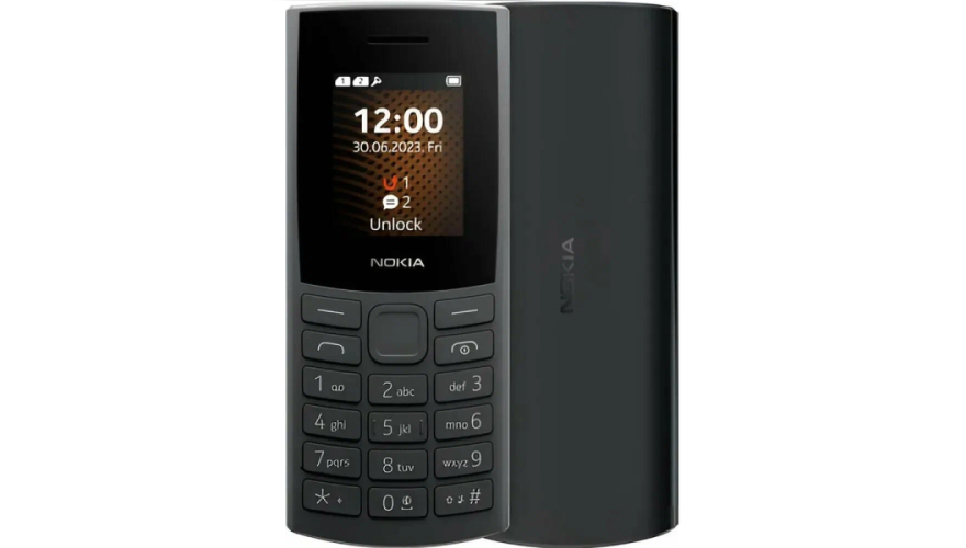 Мобильный телефон Nokia 106 (2024) TA-1564 Dual Sim Charcoal (Черный)