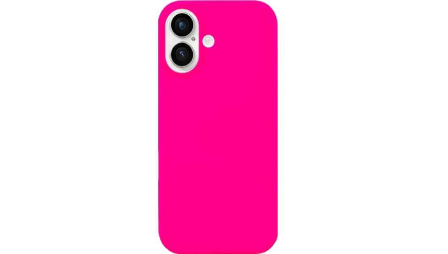 Чехол-накладка силикон Silicone Case для iPhone 17 Ярко-Розовый