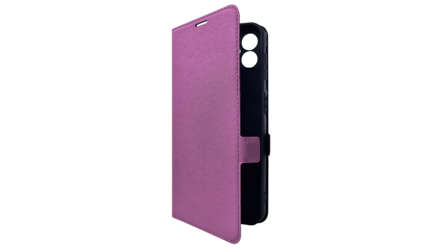 Чехол-книжка Borasco для Poco M6 Pro Фиолетовый