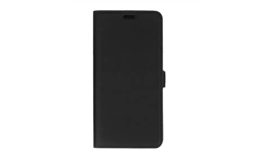 Чехол-книжка DF для Xiaomi 12 Lite Черный (боковая)
