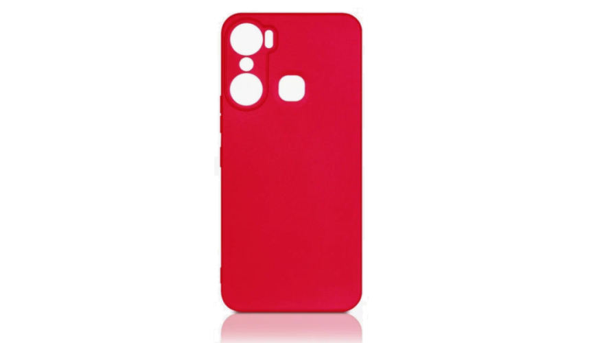 Чехол-накладка силикон DF для Infinix Hot 20i Red