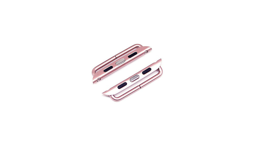 Переходник DF для универсальных ремешков (22mm) на Apple Watch (38-40mm) Pink
