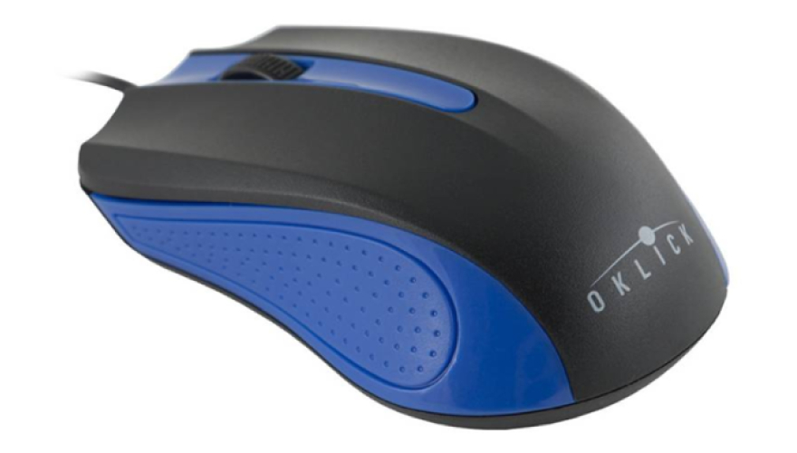 Проводная мышь Oklick 225M Black/Blue