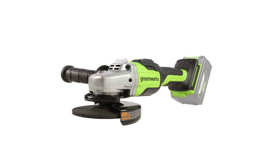 Угловая шлифовальная машина аккумуляторная Greenworks GD24AGK4 24В (3200207CUB)(С акб 4Ач и зу)