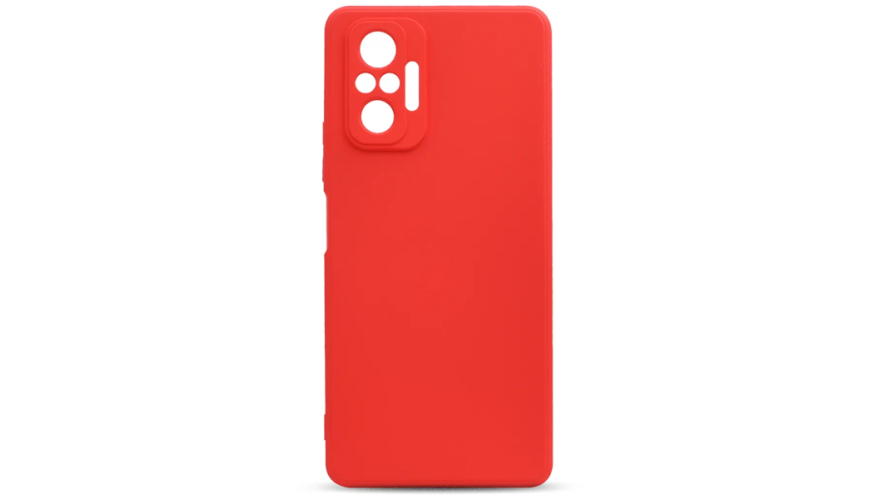 Чехол-накладка силикон для Xiaomi Redmi Note 10 Pro Красная