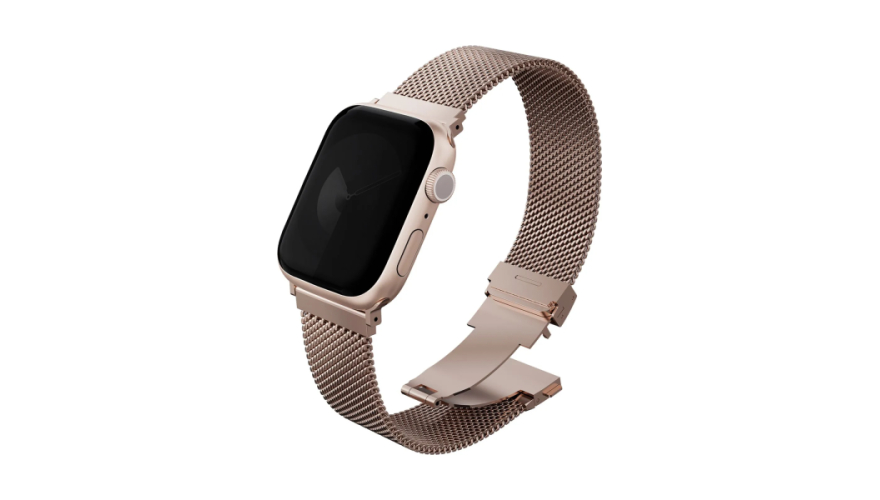 Ремешок Uniq Dante Pro для Apple Watch 44/45/46/49mm Metallic Rose (Розовый)