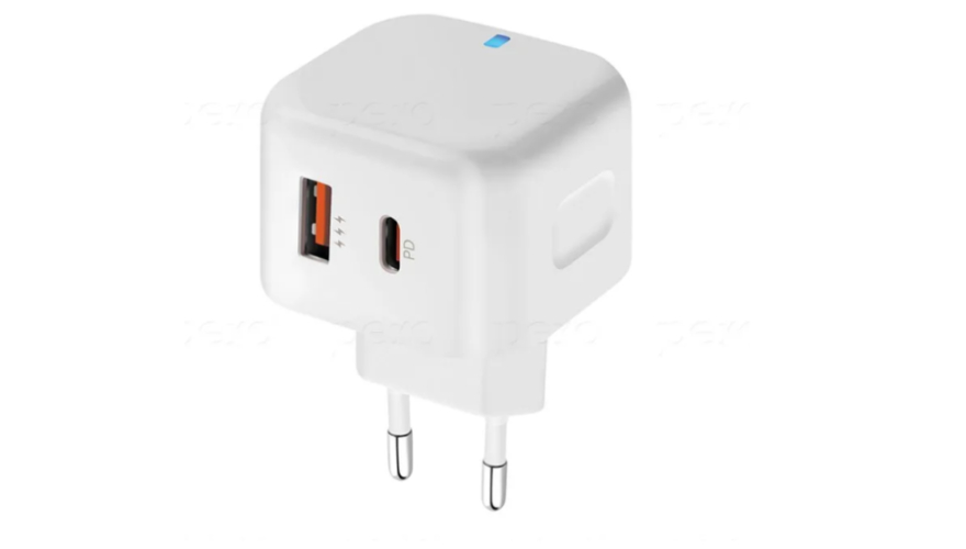 СЗУ PERO TC10 USB-C/USB-A Fast Charge 20W White (Белый)
