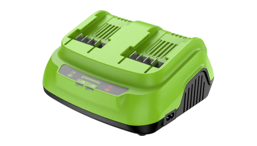 Ультрабыстрое зарядное устройство на два слота Greenworks G24X2C8 24В 8Ач (2958807)