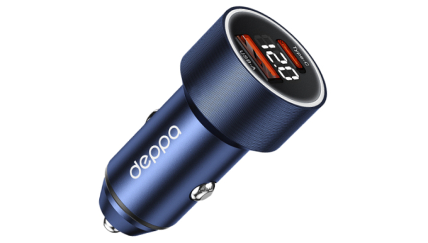АЗУ Deppa USB+USB-C 75W Синий (11216)