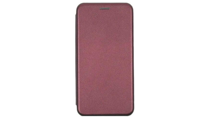 Чехол-книжка для iPhone 16 Pro Бордовый (боковая)