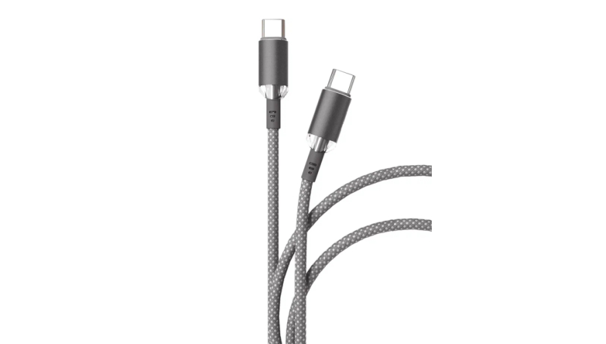 Кабель VLP Diamond Cable Type-C - Type-C Nylon 3A 1.2m Grey (Серый)