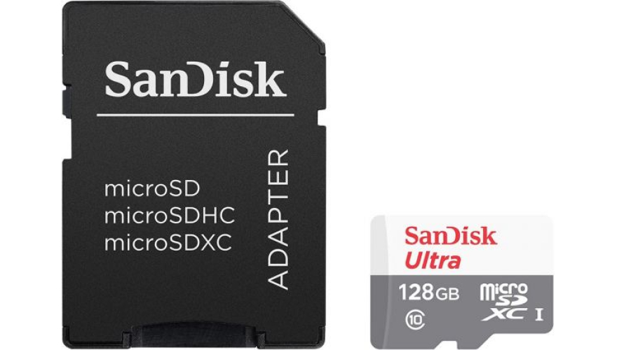 Micro SD 128GB SanDisk SDSQUNR-128G-GN6TA 100MB/s + adapter
