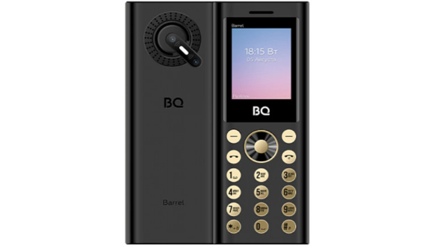 Мобильный телефон BQ 2458 Barrel L Black Gold (Черный-Золотой)