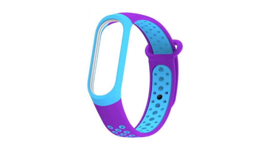 Ремешок силиконовый RedLine для Xiaomi Mi Band 6 Purple/Blue