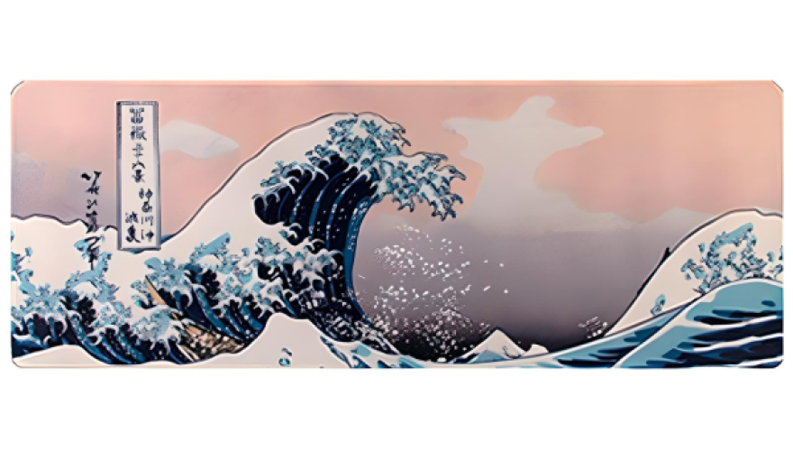 Коврик для мыши водонепроницаемый 30x90см Закатная волна