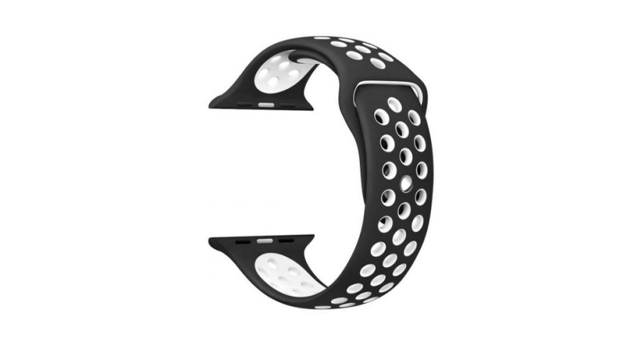 Ремешок для Apple Watch 38/40/41mm Nike Sport Band Black/White