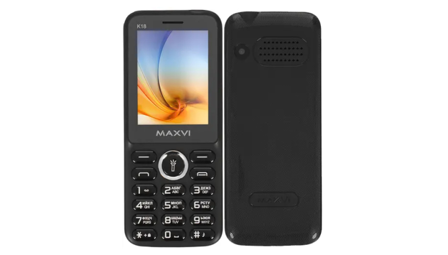 Мобильный телефон MAXVI K18 Black (Черный)