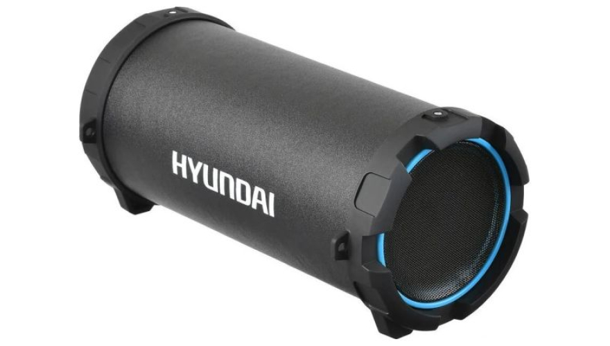 Портативная акустика Hyundai H-PAC220 Черный/Голубой