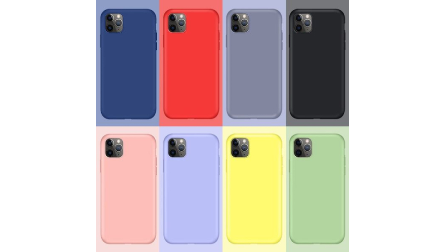 Чехол-накладка силикон TPU для iPhone 11 прозрачный красный