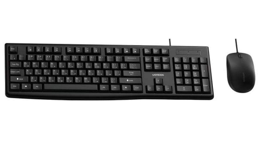 Проводная клавиатура + мышь UGREEN MK003 (15217) Black (Черный)