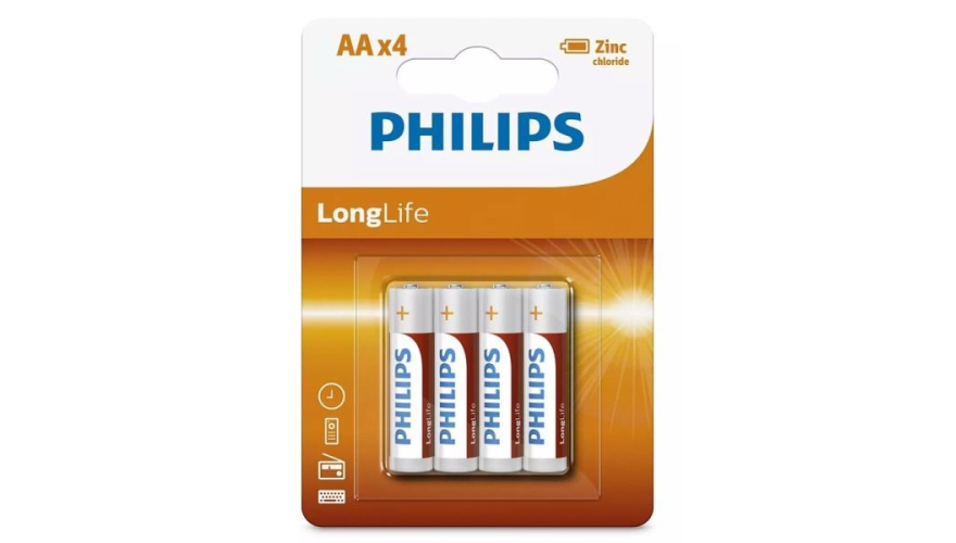 Батарейки Philips Zinc Chloride AA (4шт)