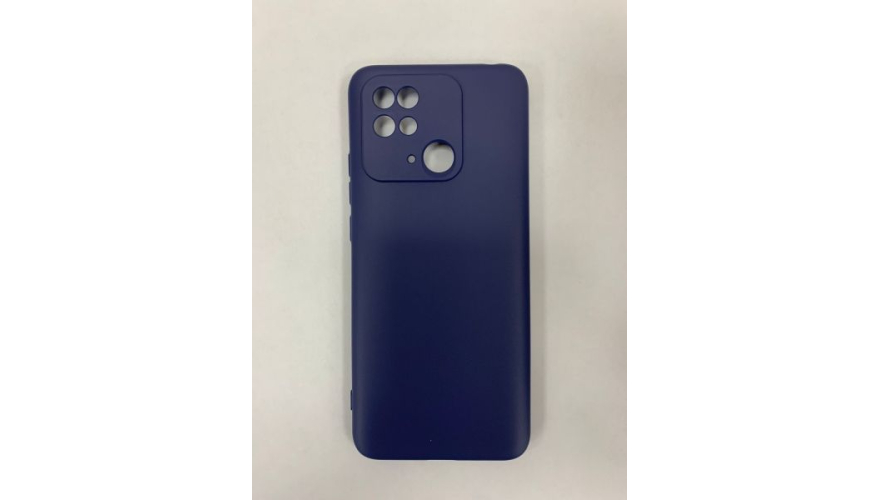 Чехол-накладка силикон DF для Xiaomi Redmi 10C Blue