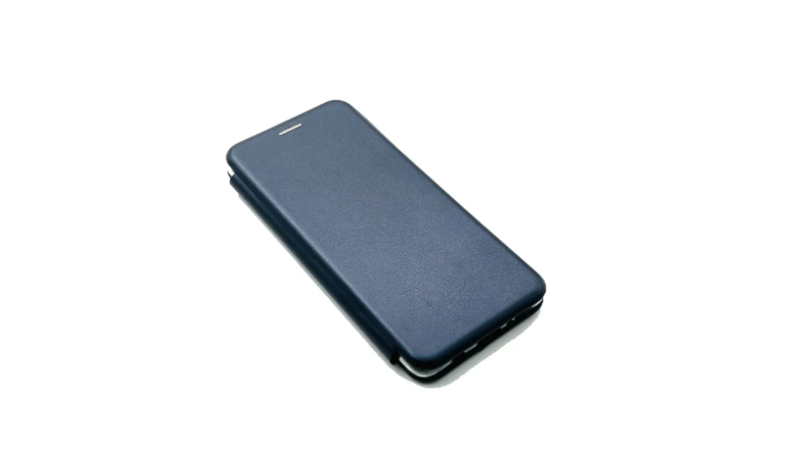 Чехол-книжка DF для Infinix Smart 6 Blue (боковая)