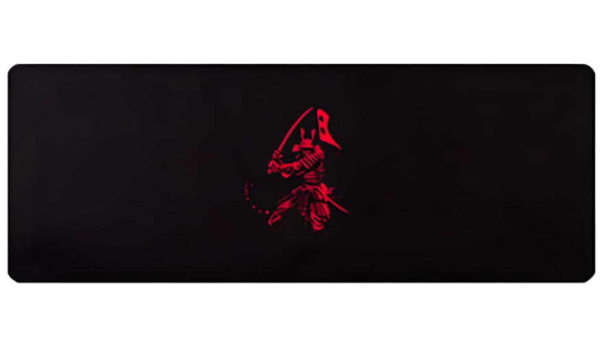 Коврик для мыши водонепроницаемый 30x90см Красный самурай