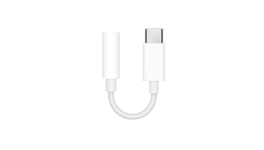 Переходник Apple USB Type-C - mini jack 3.5 (MU7E2ZM/A)