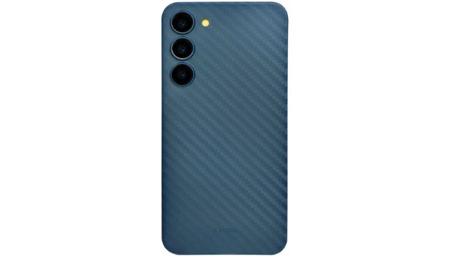 Чехол-накладка силикон под карбон для Samsung Galaxy S24 Синий