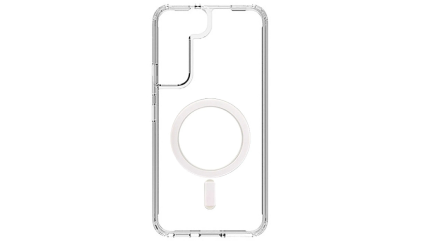 Чехол-накладка силикон MagSafe для Samsung Galaxy S23+ Прозрачный