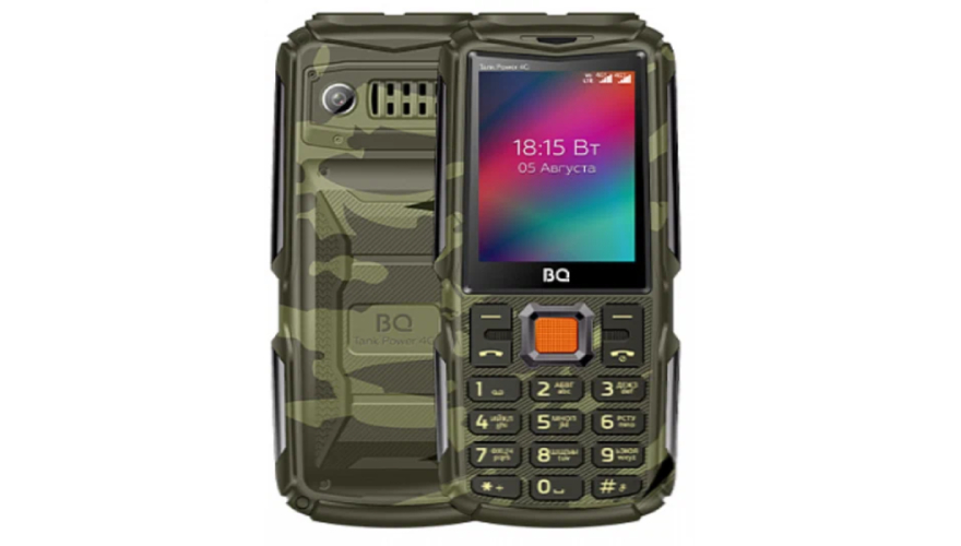 Мобильный телефон BQ 2410L Tank Power 4G Dual Sim Camouflage Gunmetal (Камуфляжный-Черный)