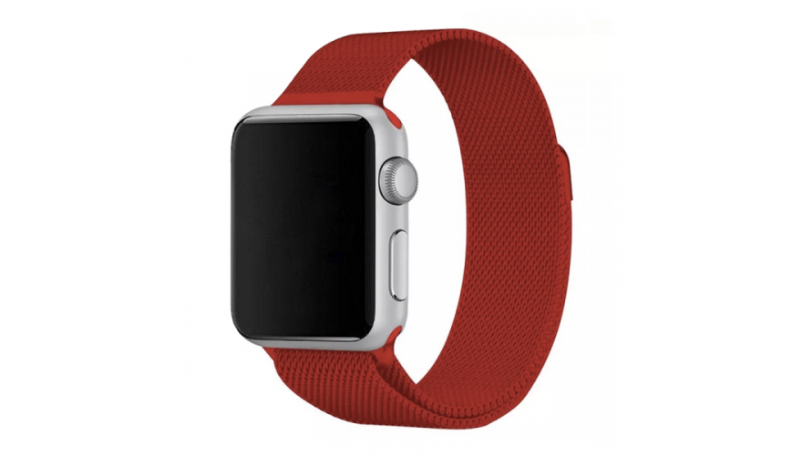 Ремешок для Apple Watch 38/40/41mm Milanese Loop Красный