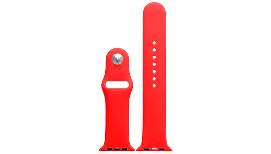 Ремешок для Apple Watch 42/44/45/46/49mm Sport Band Красный