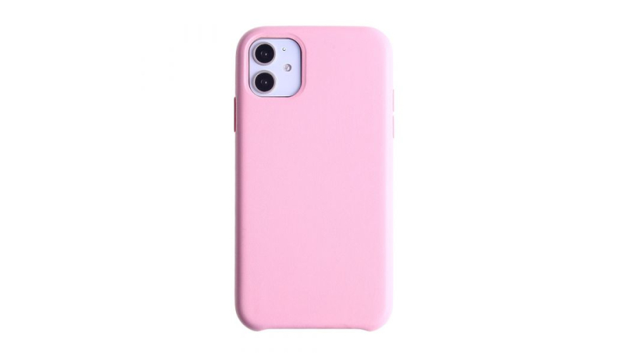 Чехол-накладка силикон Leather Case для iPhone 11 Pink