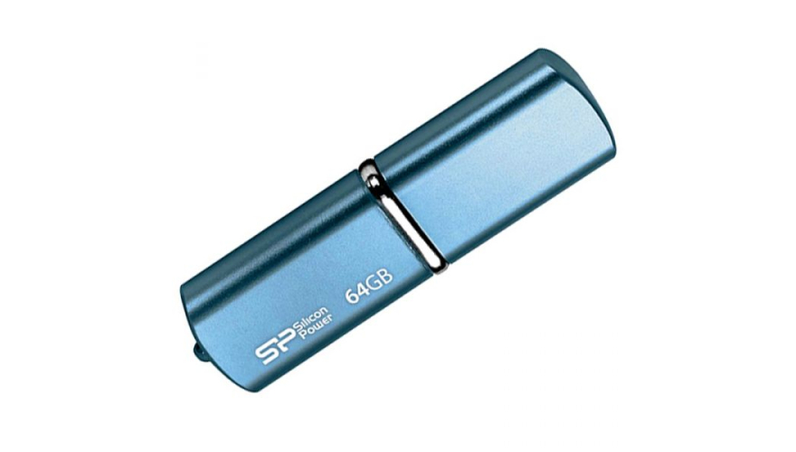 USB Flash Drive Silicon Power LuxMini 720 64Gb (Ярко-голубой)