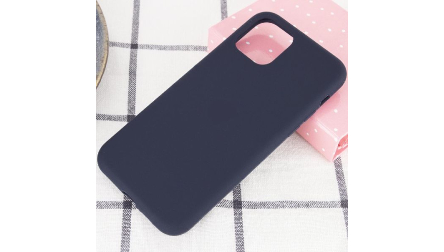 Чехол-накладка силикон для iPhone 12 mini Dark Blue